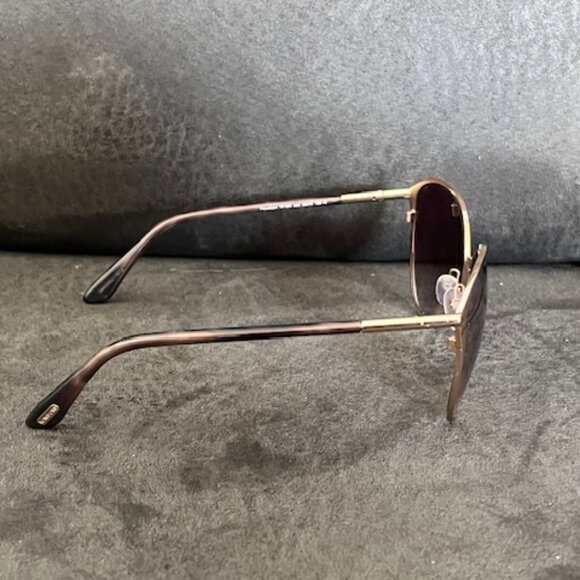 Tom Ford Penelope TF320 28Z Women Metal Oval Cat Eye Gold Pink Sunglasses main image 5
